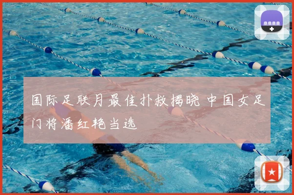 国际足联月最佳扑救揭晓 中国女足门将潘红艳当选